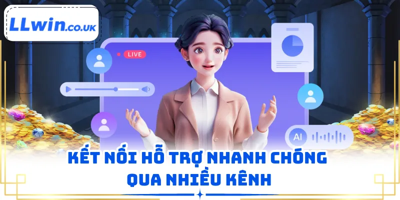 Kết nối hỗ trợ nhanh chóng qua nhiều kênh